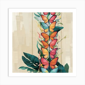 Butterfly Tower Art Print