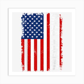 Drag Racing Patriotic American Usa Flag Drag Racing Racer Art Print