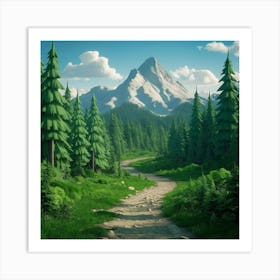 Path To The Mountains Art Print