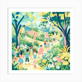 Children In The Park Art Print