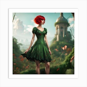 Red Hair Tess Synthesis - Whimsy(4) Art Print