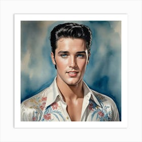 Unforgettable Elvis Presley Art Print