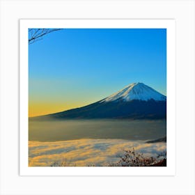 Mt Fuji At Sunrise Art Print