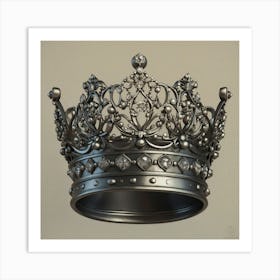 Crown 3d Model Art Print