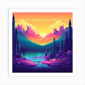 Abstract Landscape Art Print