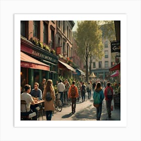 Street Life Art Print