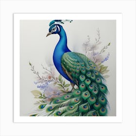 Peacock Art 3 Art Print