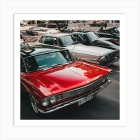 Classic Cars 2 Art Print