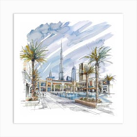 Dubai Mall Art Print