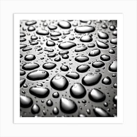 Water Droplets 20 Art Print