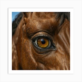 Eye Of A Horse 19 Art Print