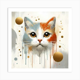 Creative Feline Cat Artwork 31 Art Print