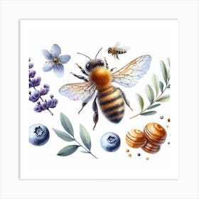 Bee 3 Art Print