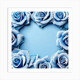 Blue Roses 22 Art Print