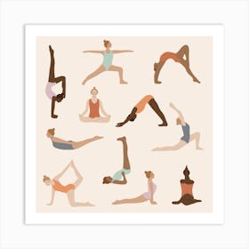 Stretch It Out Square Art Print