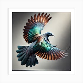 Dove In Flight 2 Art Print