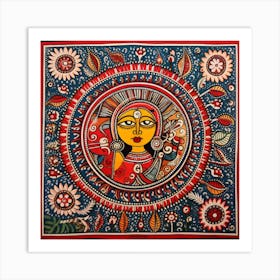 Indian Painting Madhubani Painting Indian Traditional Style 12 Art Print