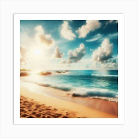 Beautiful Beach Art Print