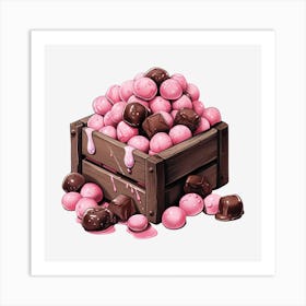 Candy Crate Art Print