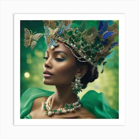 Emerald Queen Art Print