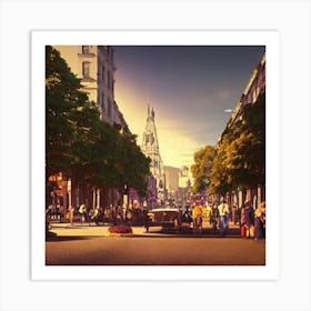 Street Scene Art Print