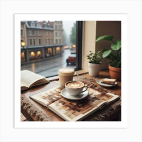 Coffee And Book 24 Art Print