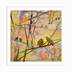 Birds In A Tree Art Print