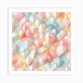 Polygonal Background Art Print