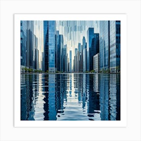 Reflections In The Water 1 Art Print