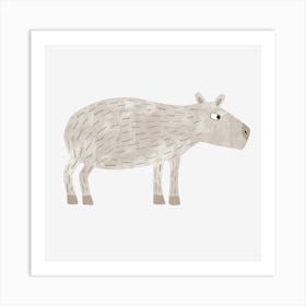 Capybara Watercolor 3 Art Print