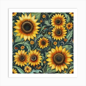 Sunflowers 17 Art Print