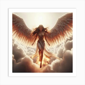 Angel Stock Videos & Royalty-Free Footage 2 Art Print