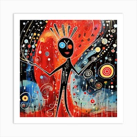 Man In Space 1 Art Print