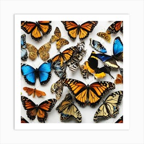 Butterfly Collection Art Print