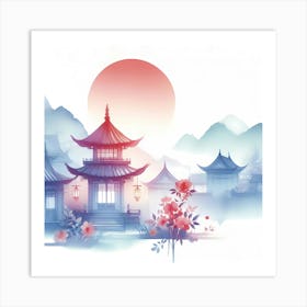 Chinese Pagoda 7 Art Print