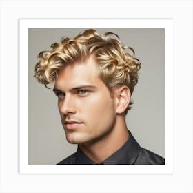 Blond Hair Male Blonde Light Golden Color Style Hairstyle Texture Tresses Locks Mane St (1) Art Print