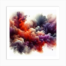 Smoke Abstract 4 Art Print