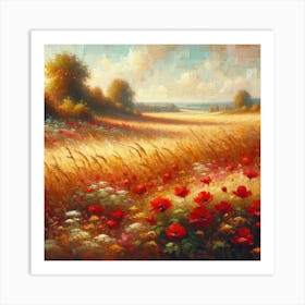 Field Of Poppies Art Print Art Print