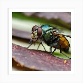 Flies nature Art Print