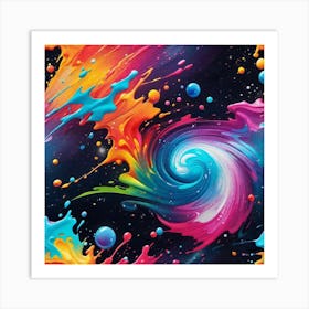 Colorful Swirls Art Print
