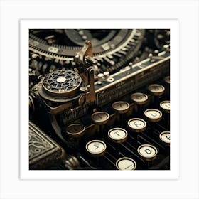 Old Typewriter 5 Art Print