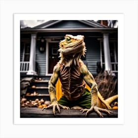 Scary Dragon Art Print