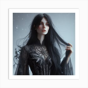 Gothic Beauty Art Print