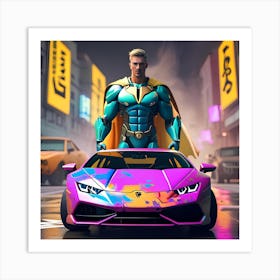 Superheroes 1 Art Print