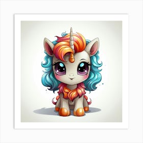 Cute Unicorn 11 Art Print