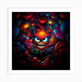 Monsters In The Dark Art Print