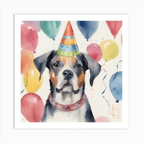 Birthday Dog Art Print