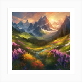 Landscape Painting Art Print