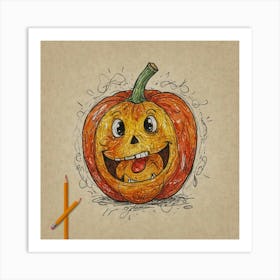 Halloween Pumpkin 5 Art Print