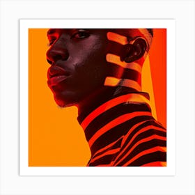 Portrait Of A Black Man 6 Art Print